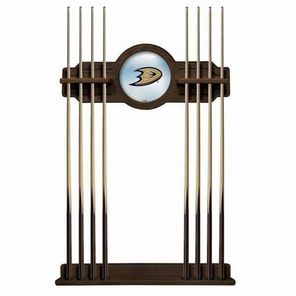 Holland Bar Stool Co Anaheim Ducks Cue Rack in Chardonnay Finish CueNavAnaDks